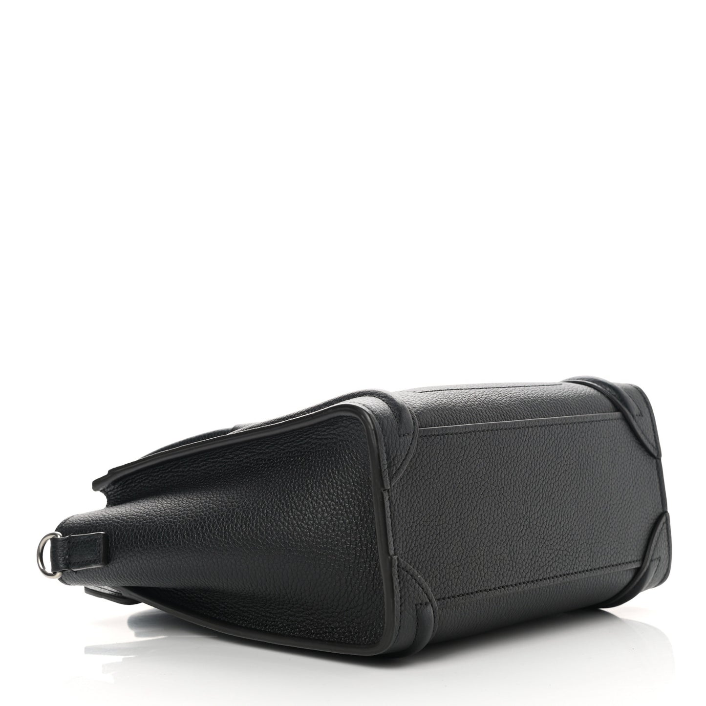 Drummed Calfskin Nano Luggage Black