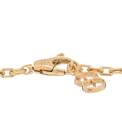 Gucci 18K Yellow Gold Diamond Pink Opal Le Marche des Merveilles Feline Bracelet 4 of 5