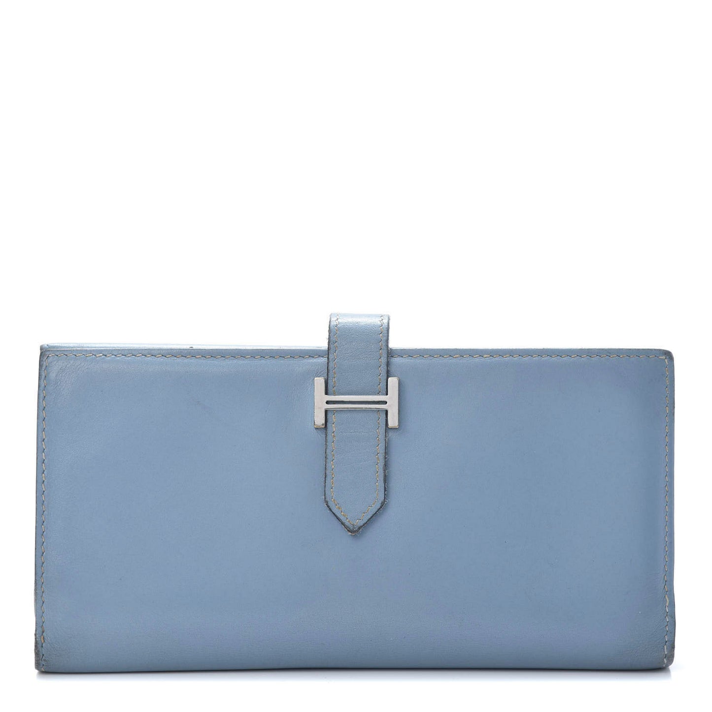 Box Bearn Gusset Wallet Blue Jean