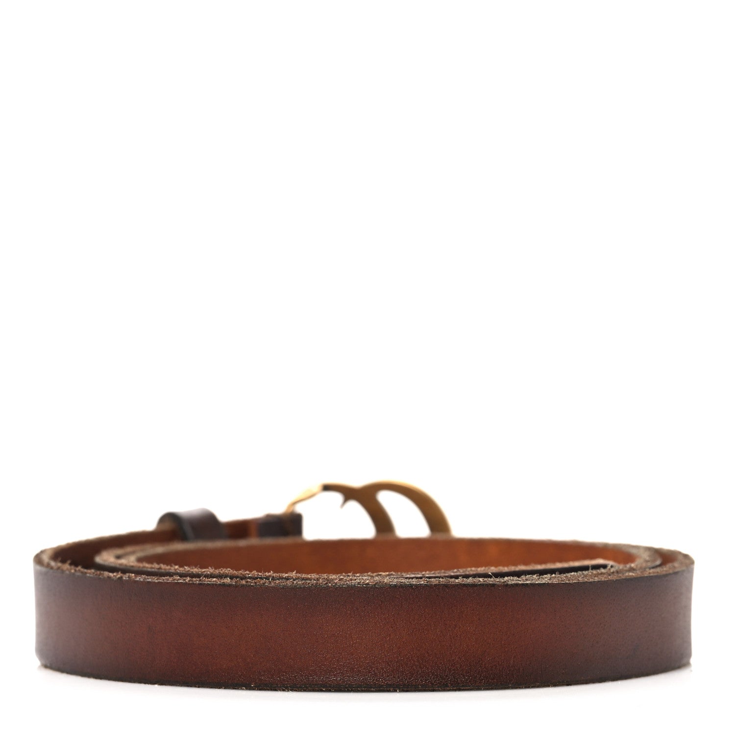 Gucci Faded Calfskin Double G 20mm Belt 80 32 Cuir 2 of 5