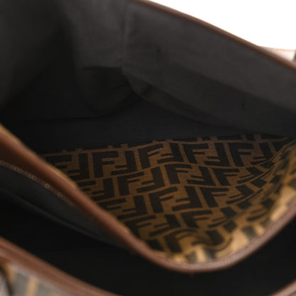 Fendi Zucca Vitello Artic Grande Shopping Tote Tobacco Castagna 7 of 12
