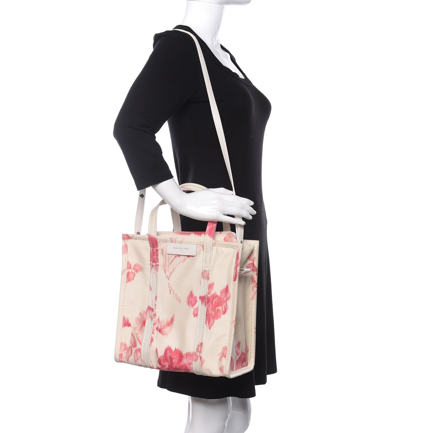 Balenciaga Silk S Bazar Shopper Tote Cyclamen 2 of 9
