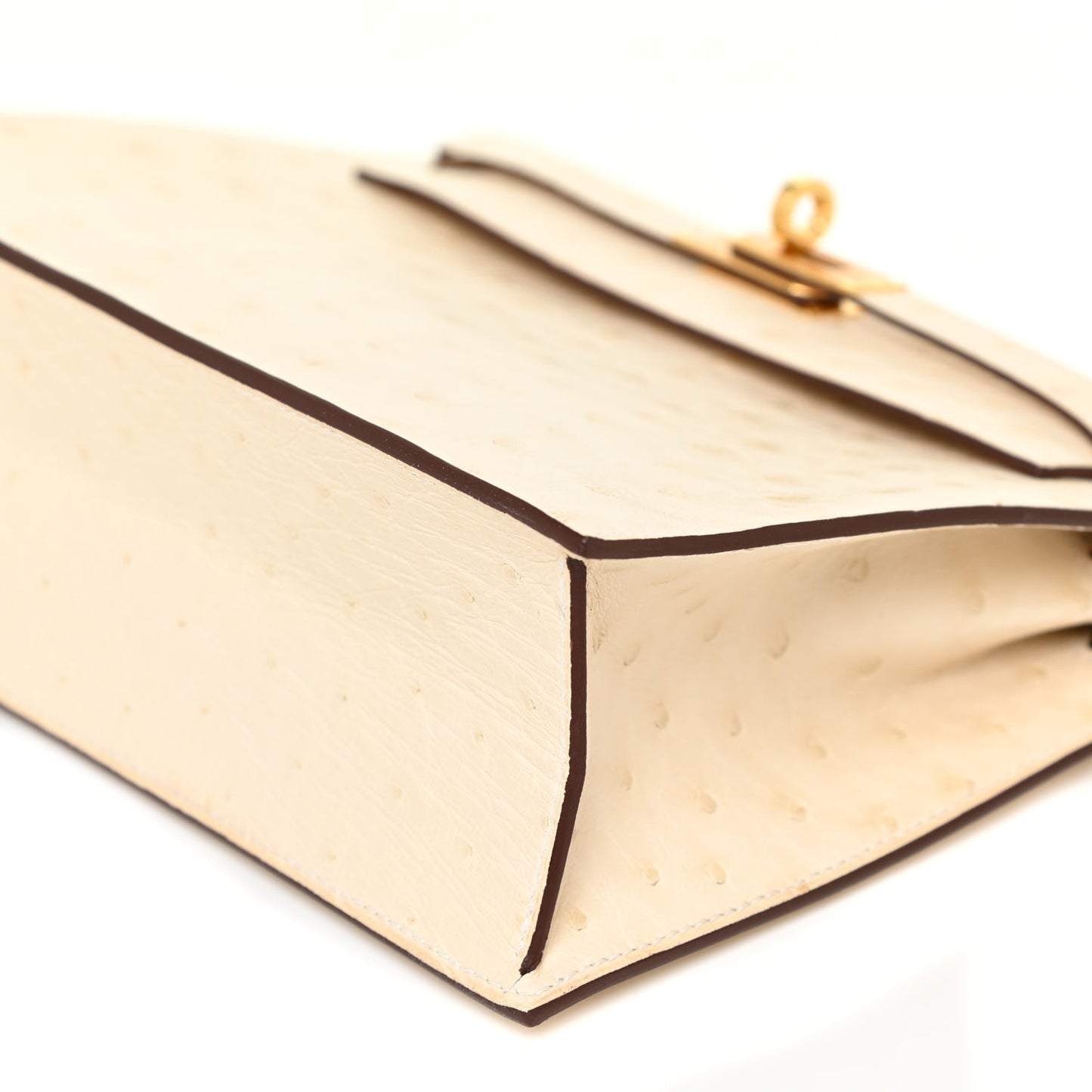 Ostrich Kelly Danse II Belt Bag Nata