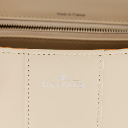 Delvaux Box Calfskin Studded MM Brillant Satchel Ivory 6 of 10