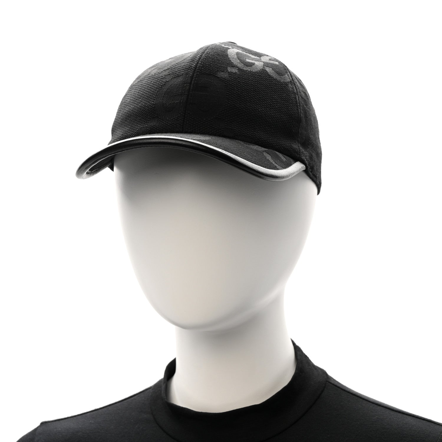 Gucci Monogram Jumbo GG Baseball Hat XS Black 2 of 10