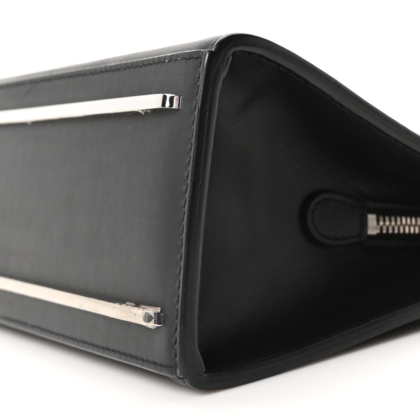 Calfskin Le Dix S Cartable Shoulder Bag Black