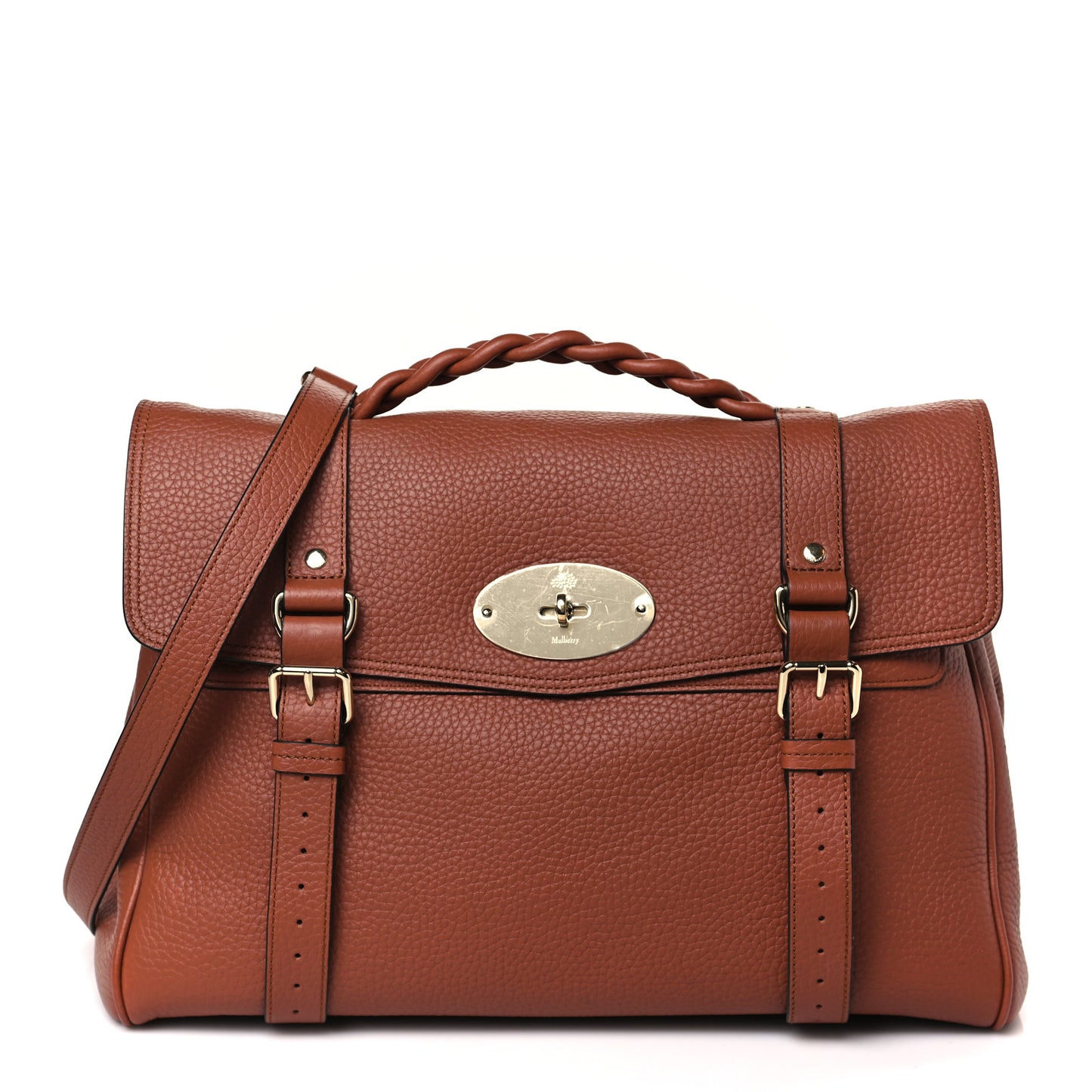 Heavy Grain Oversized Alexa Chestnut