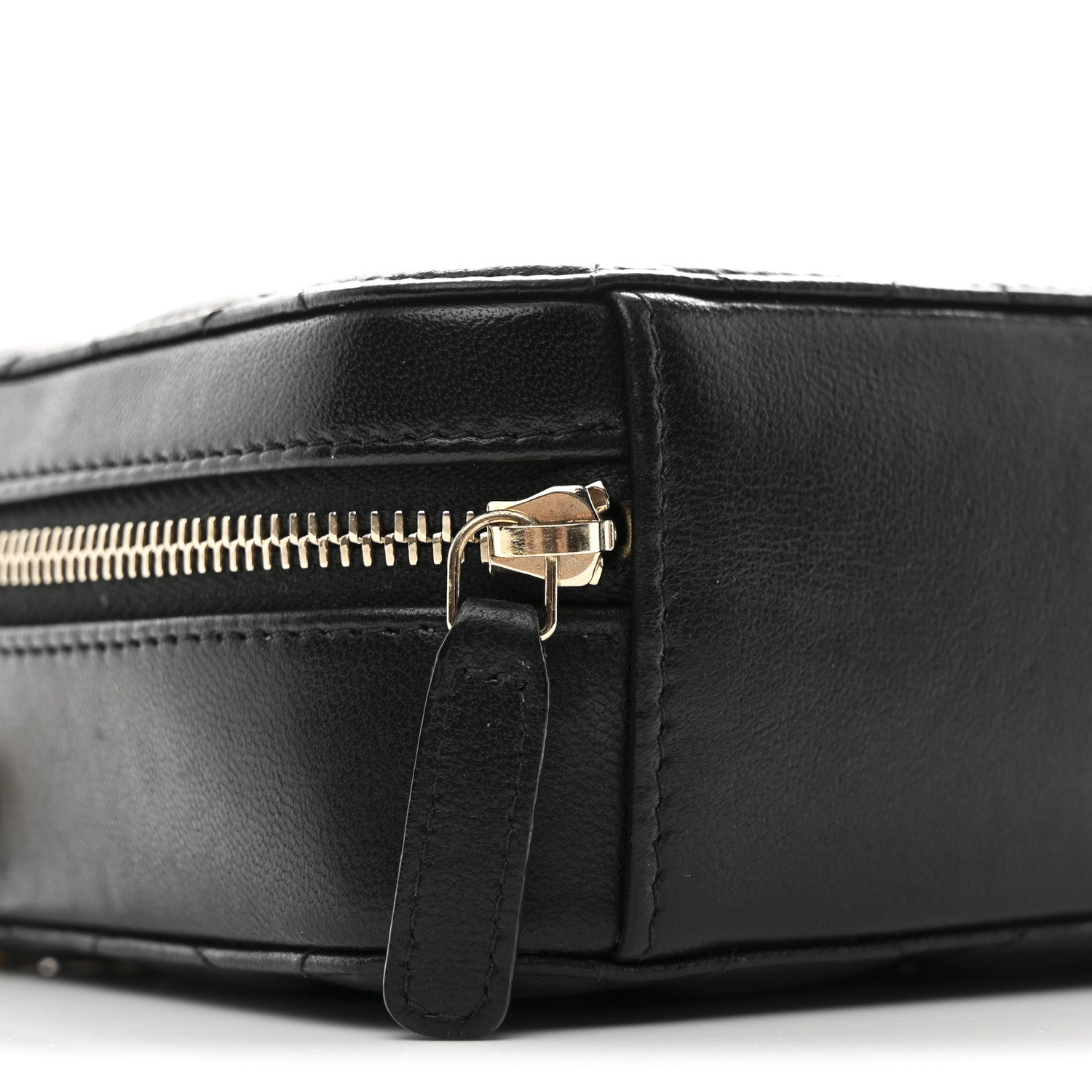 Chanel Lambskin Quilted CC Pearl Crush Camera Case Black 10 of 12