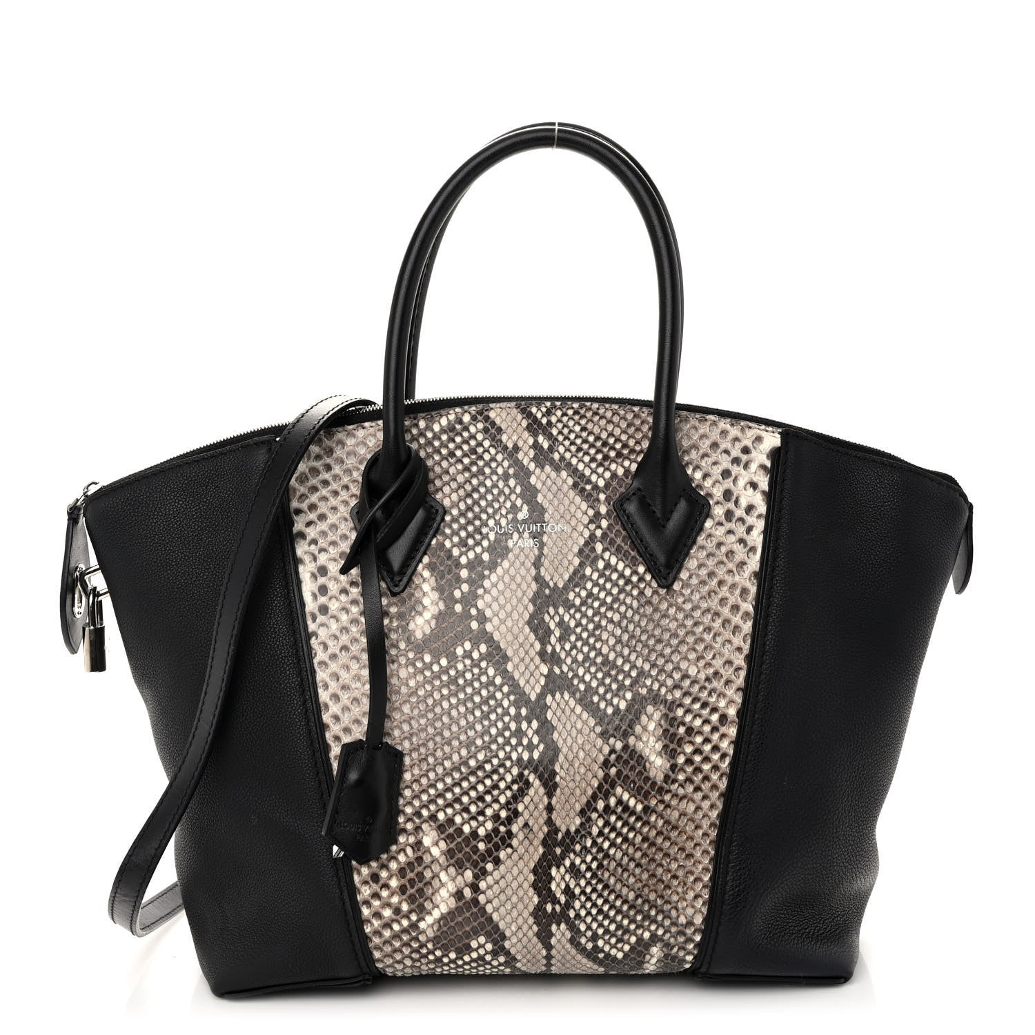 Louis Vuitton Snakeskin Soft Lockit PM Black 1 of 10