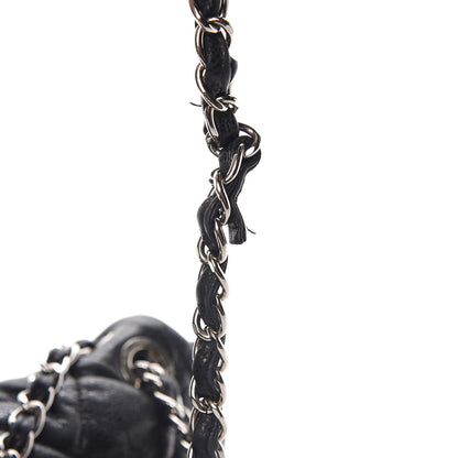 Chanel Glazed Caviar Medium Nature Flap Bag Black 19 of 20