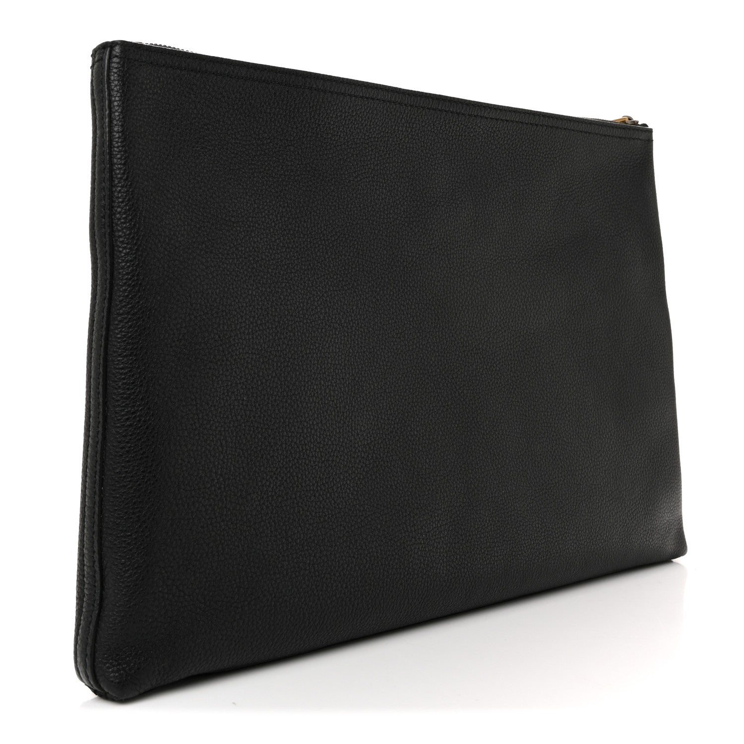 Gucci Pebbled Calfskin Large Logo Portfolio Clutch Black 5 of 16