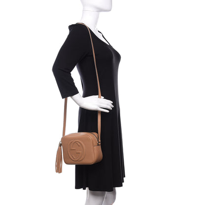 Gucci Pebbled Calfskin Small Soho Disco Bag Rose Beige 2 of 10