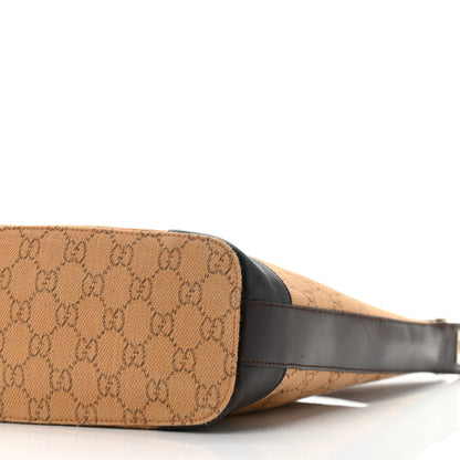 Gucci Canvas Monogram Shoulder Bag Beige 10 of 12