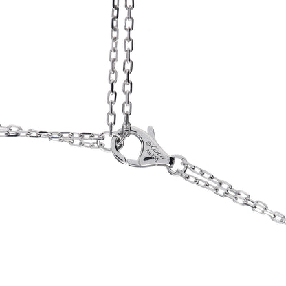Cartier 18K White Gold 2 Diamond LOVE Necklace 5 of 5