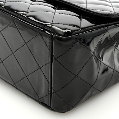 Chanel Patent Quilted Maxi Single Flap Black 9 of 10