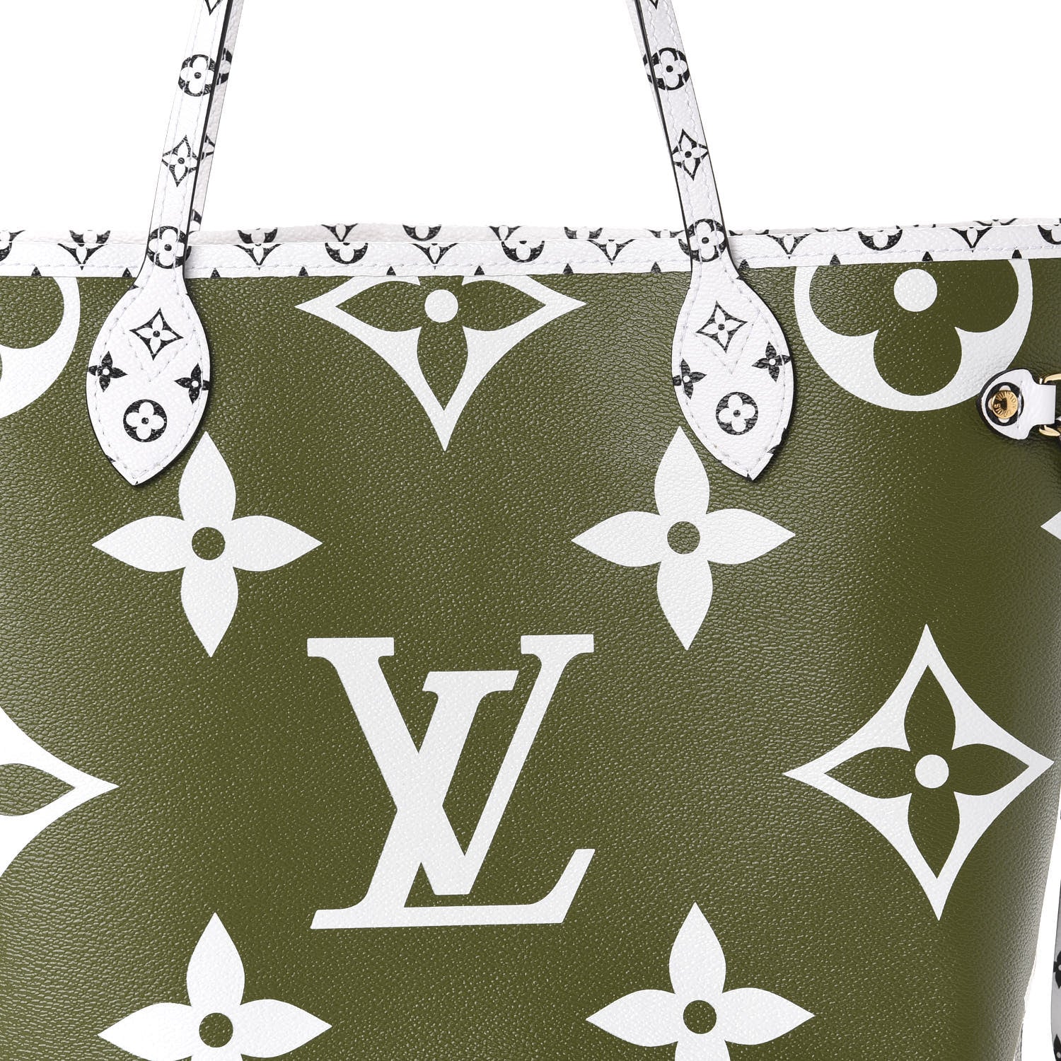 Louis Vuitton Monogram Giant Neverfull MM Kaki 10 of 10