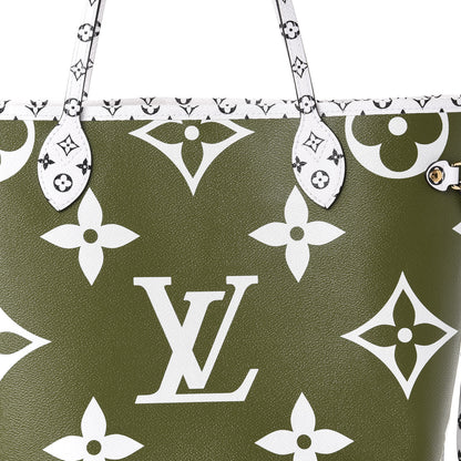 Louis Vuitton Monogram Giant Neverfull MM Kaki 10 of 10
