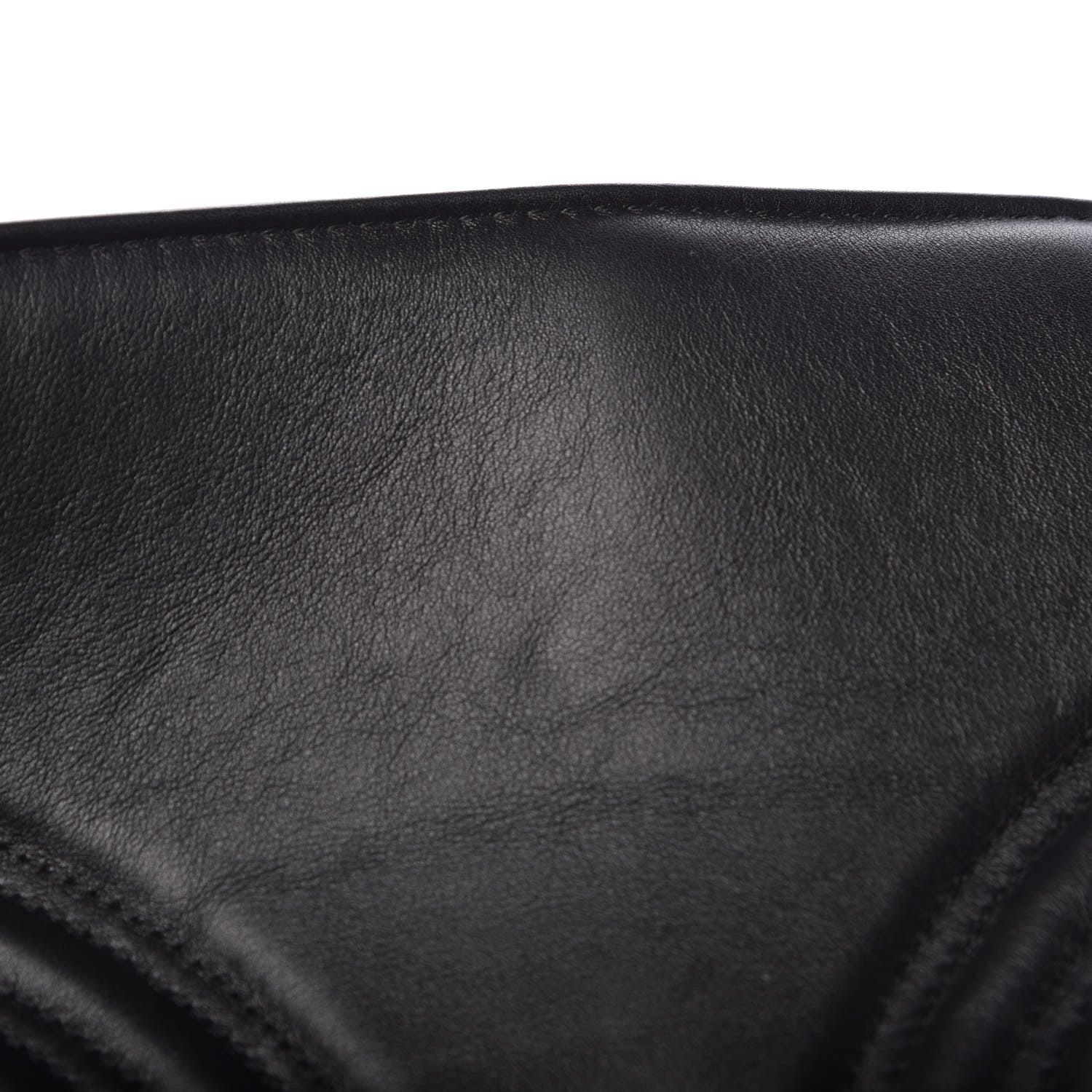 Gucci Calfskin Matelasse Medium GG Marmont Shoulder Bag Black 9 of 10