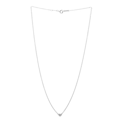 Tiffany Platinum Diamond .08ct Elsa Peretti Diamonds by the Yard Pendant Necklace 3 of 4