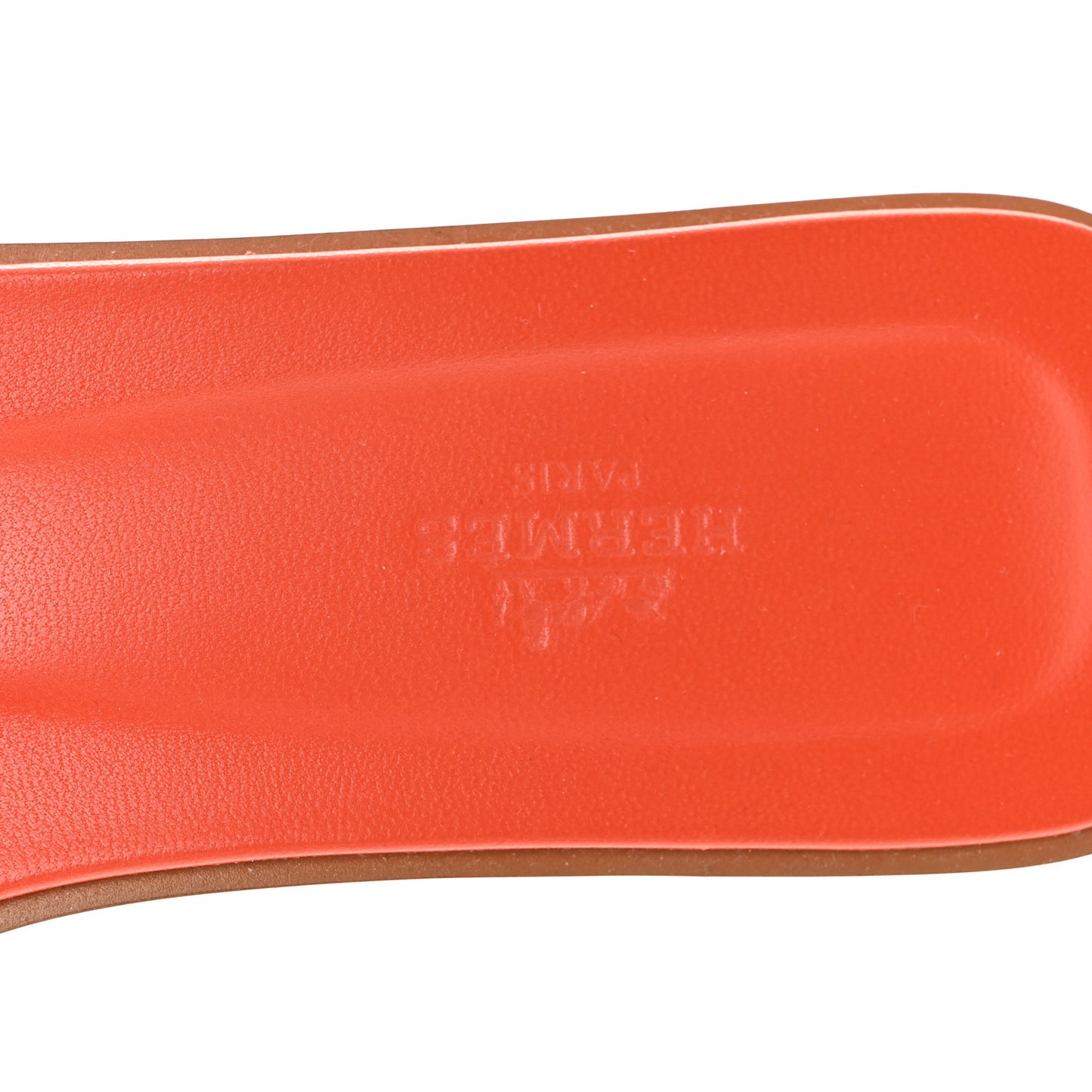 Box Calfskin Oran Sandals 40.5 Rose Flash Orange H
