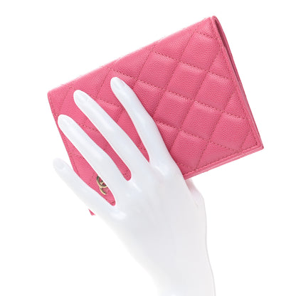 Chanel Caviar Quilted Passport Holder Pink 2 of 7