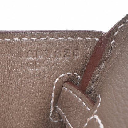Hermes Togo Birkin 25 Etoupe 27 of 35