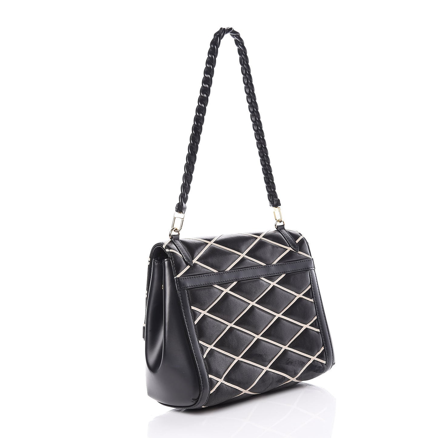 Lambskin Malletage Pochette Flap Black