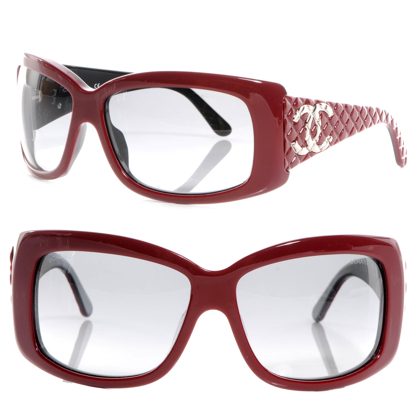 Quilted Sunglasses 33965 Red
