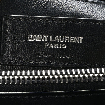 Saint Laurent Calfskin Y Quilted Monogram Small Loulou Chain Satchel Black 6 of 8