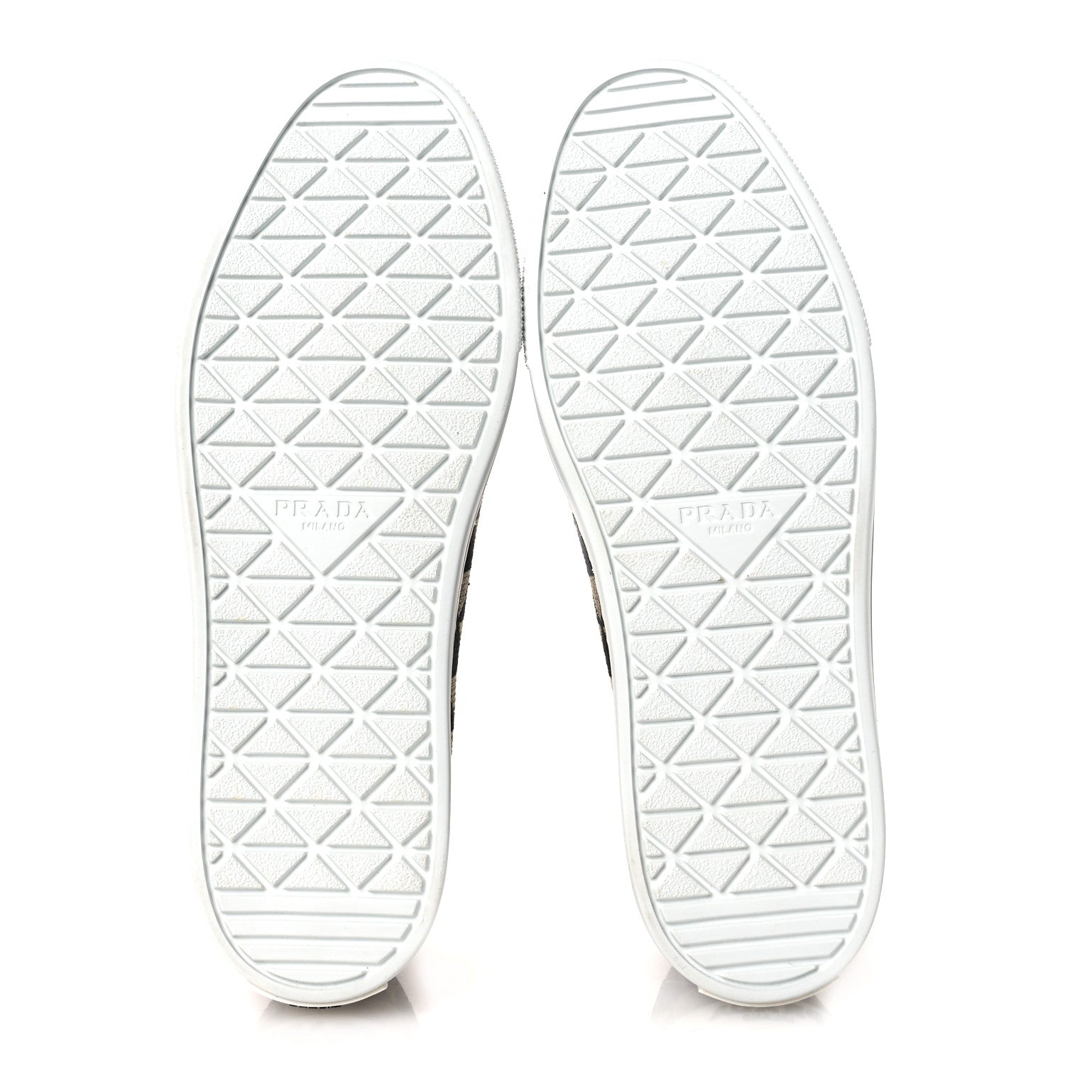 Prada Jacquard Trianglolo Symbole Embroidered Metal Triangle Logo Slip On Sneakers 36.5 Corda Black 7 of 11