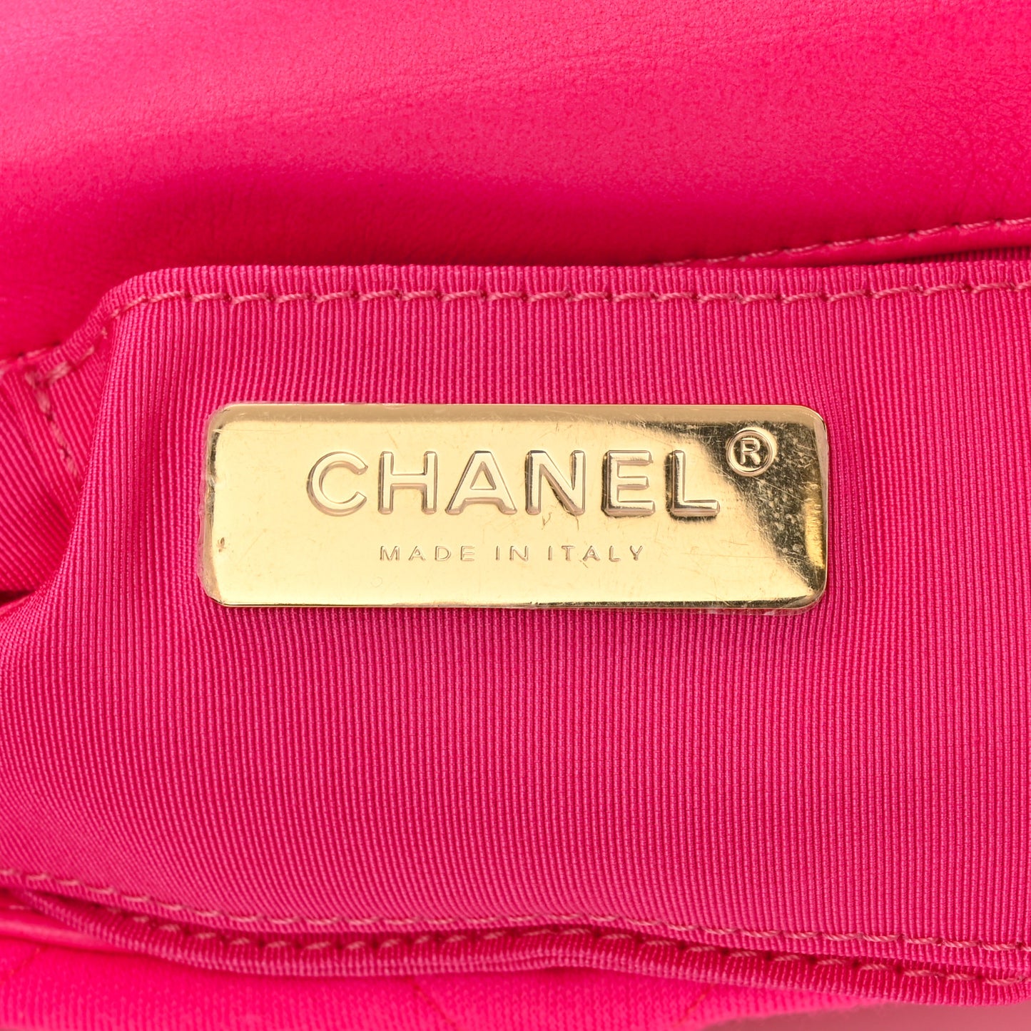 Jersey Quilted Chanel 19 Waist Bag Pink