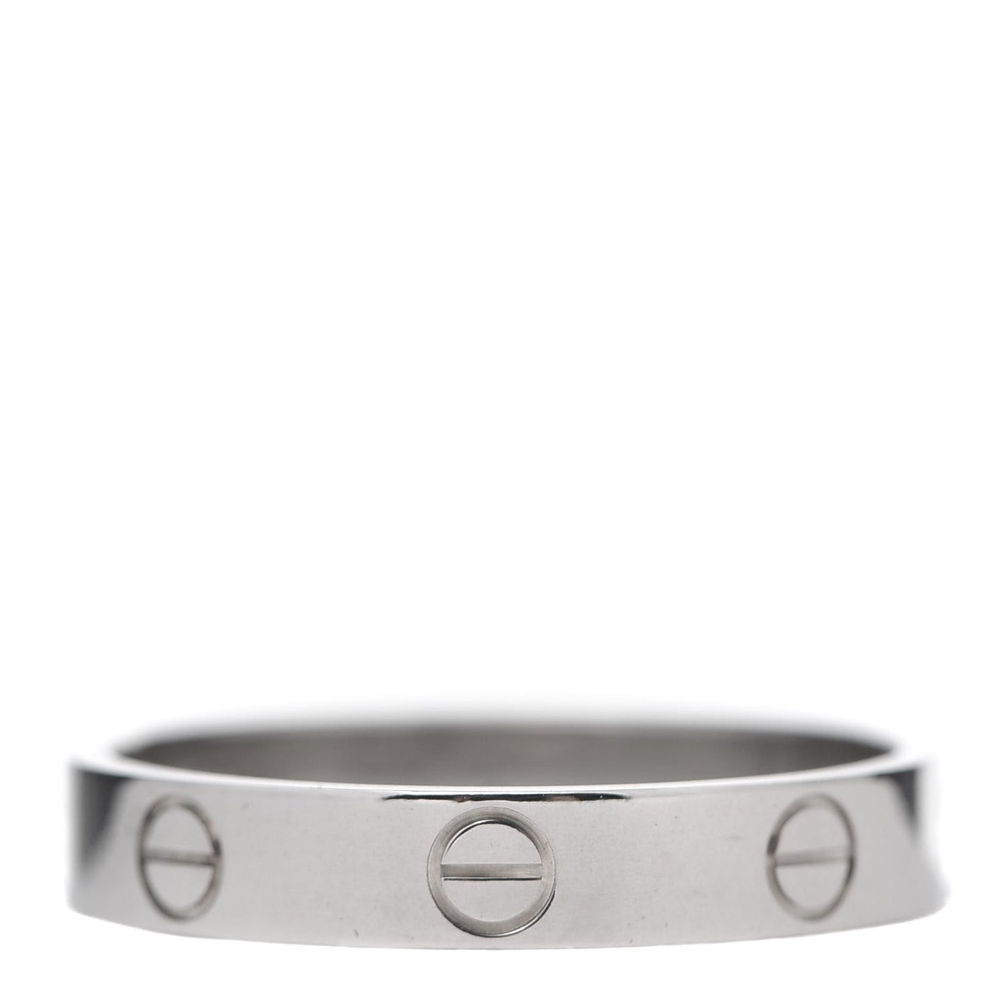 18K White Gold 3.5mm LOVE Wedding Band Ring 57 8