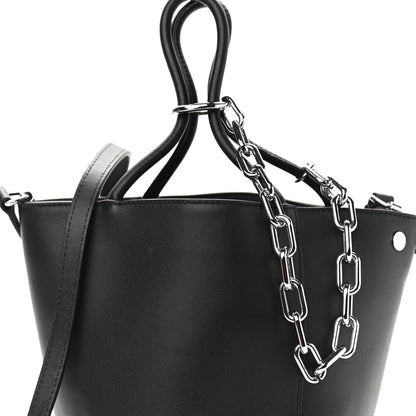 Alexander Wang Calfskin Roxy Large Chain Bucket Black Silver Hardware 9 of 11