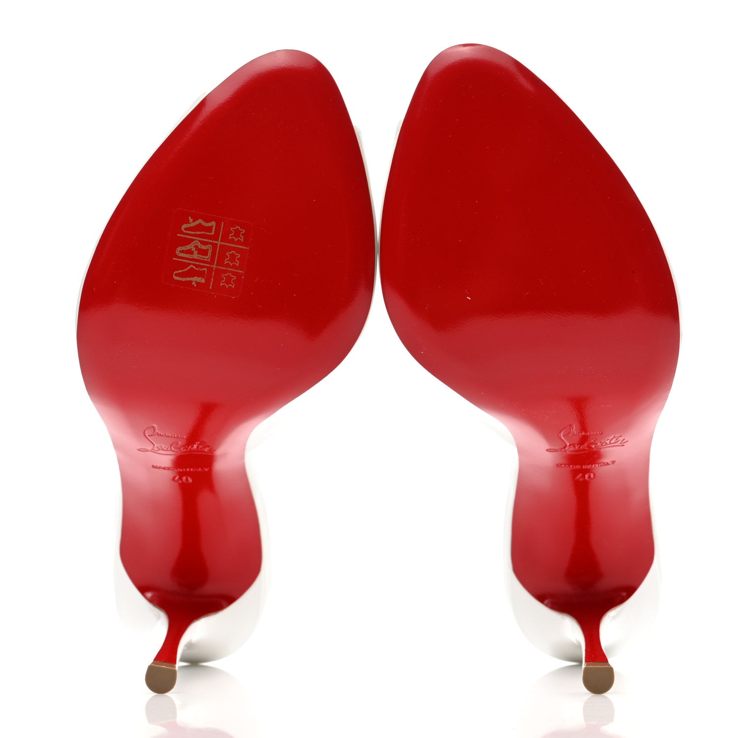Christian Louboutin Patent Me Dolly 100 Sandals 40 White 5 of 7