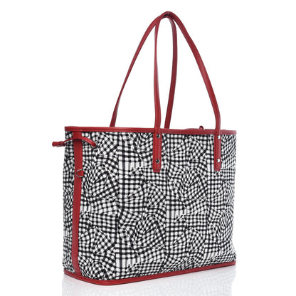 MCM Visetos Medium Liz Reversible Shopper Tote Ruby Red 6 of 12