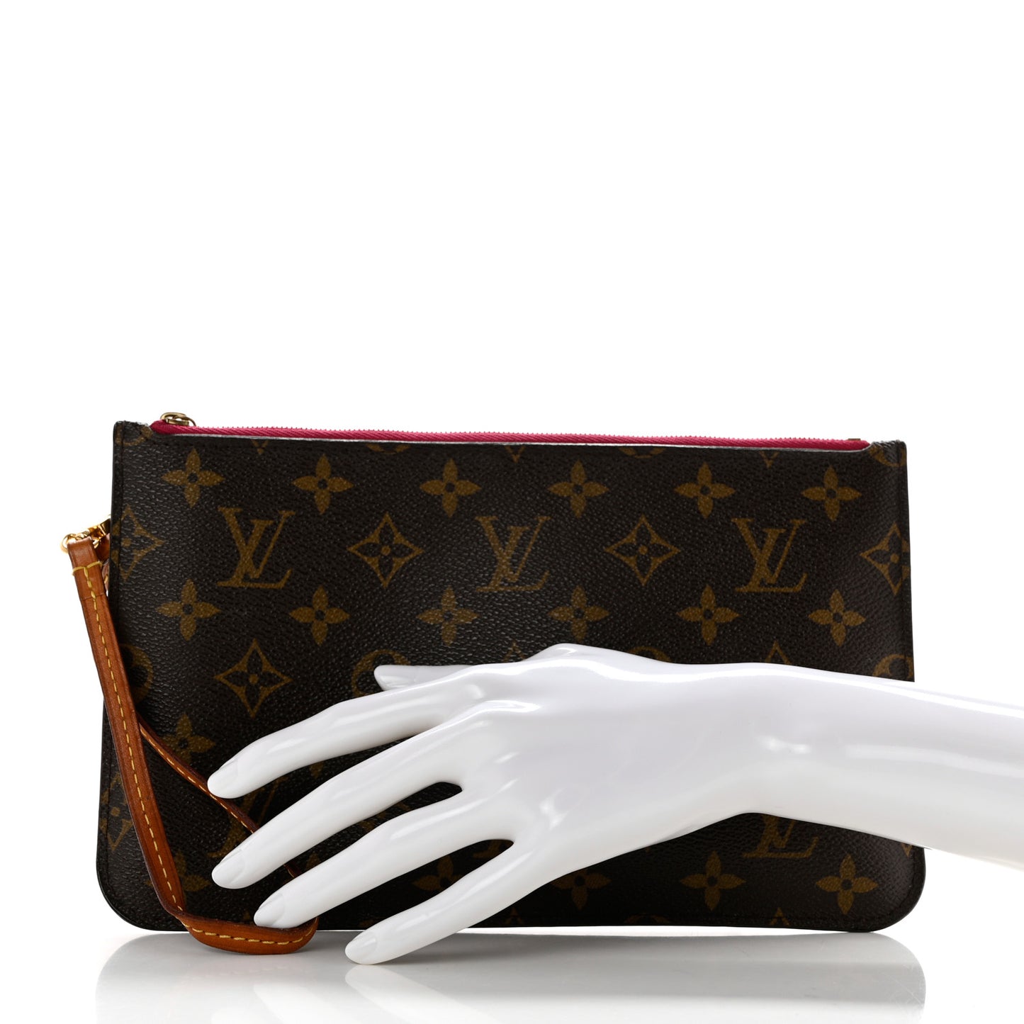 Monogram Neverfull MM GM Pochette Fuchsia