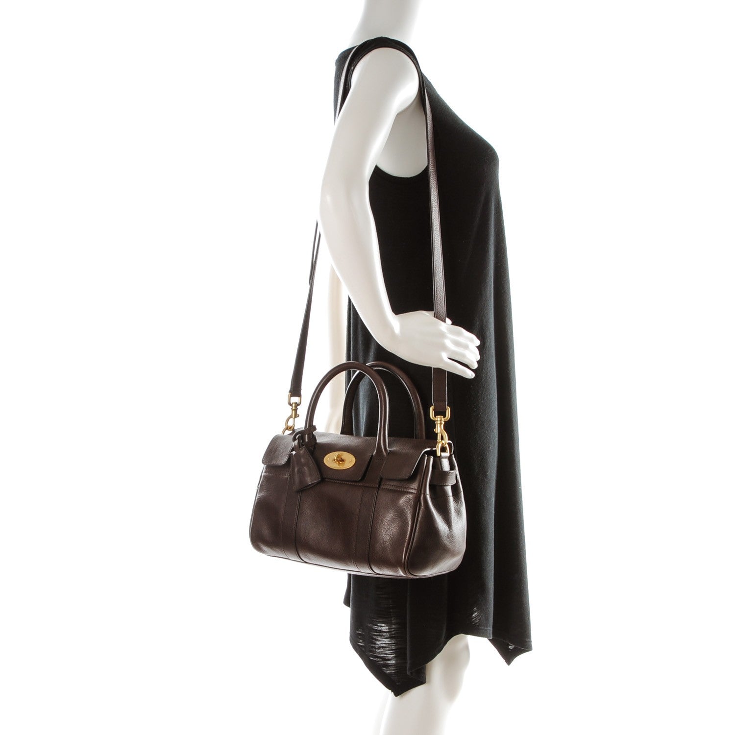 Mulberry Natural Leather Small Bayswater Chocolate 2 of 10