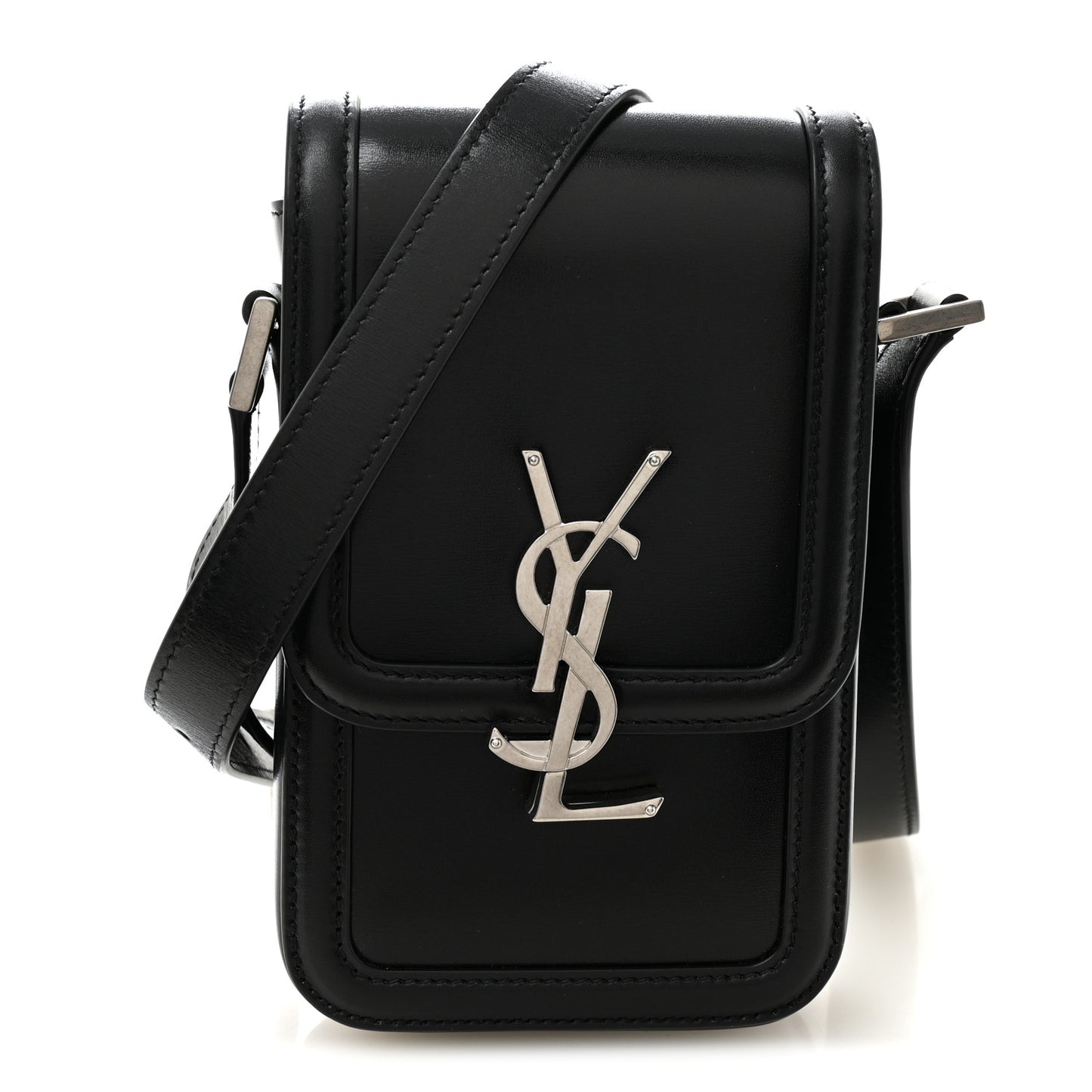 Smooth Calfskin Mini Solferino Satchel Black