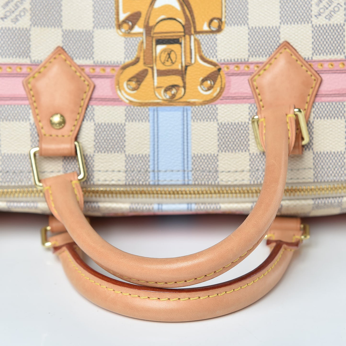 Damier Azur Summer Trunks Speedy Bandouliere 30