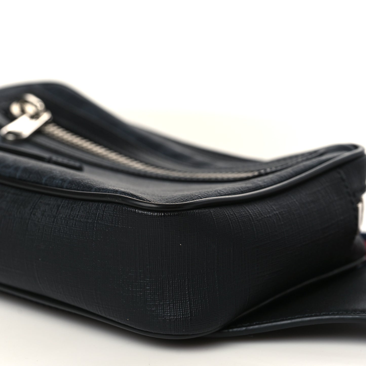 Soft GG Supreme Monogram Web Belt Bag Black Grey