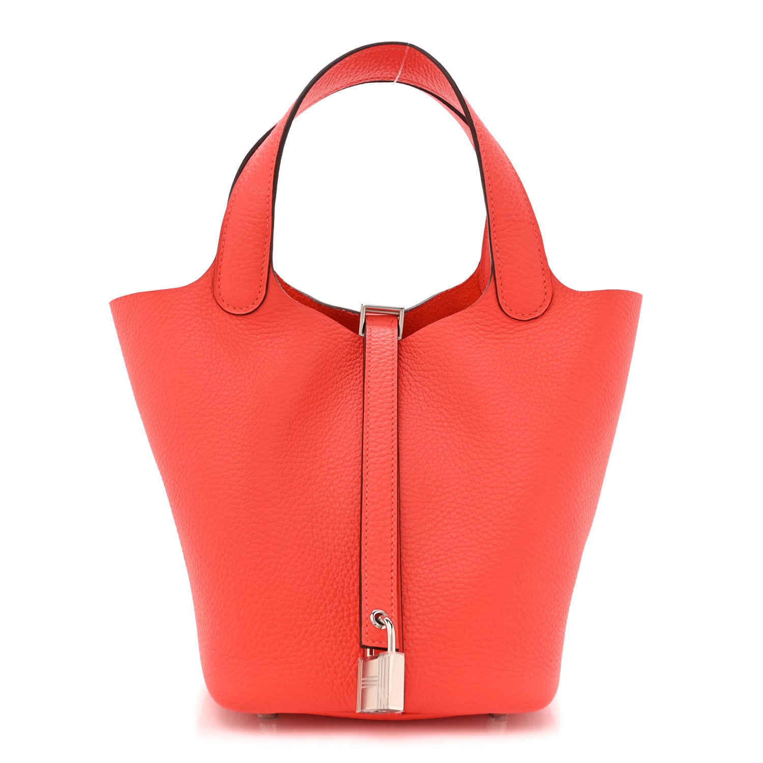 Hermes Taurillon Clemence Picotin Lock 18 PM Rose Texas 1 of 11