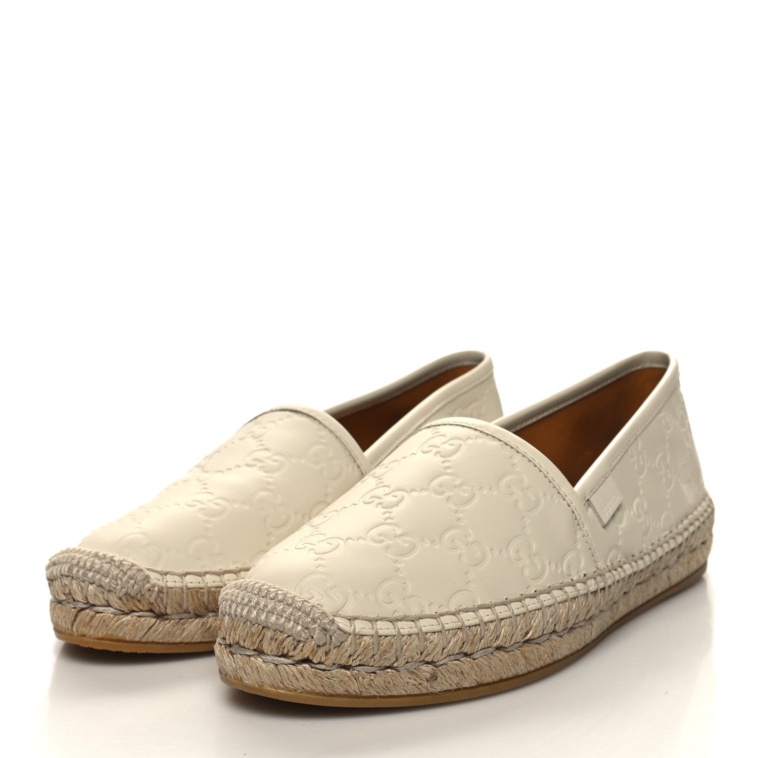 Gucci Guccissima Signature Espadrilles 37 Mystic White 3 of 9