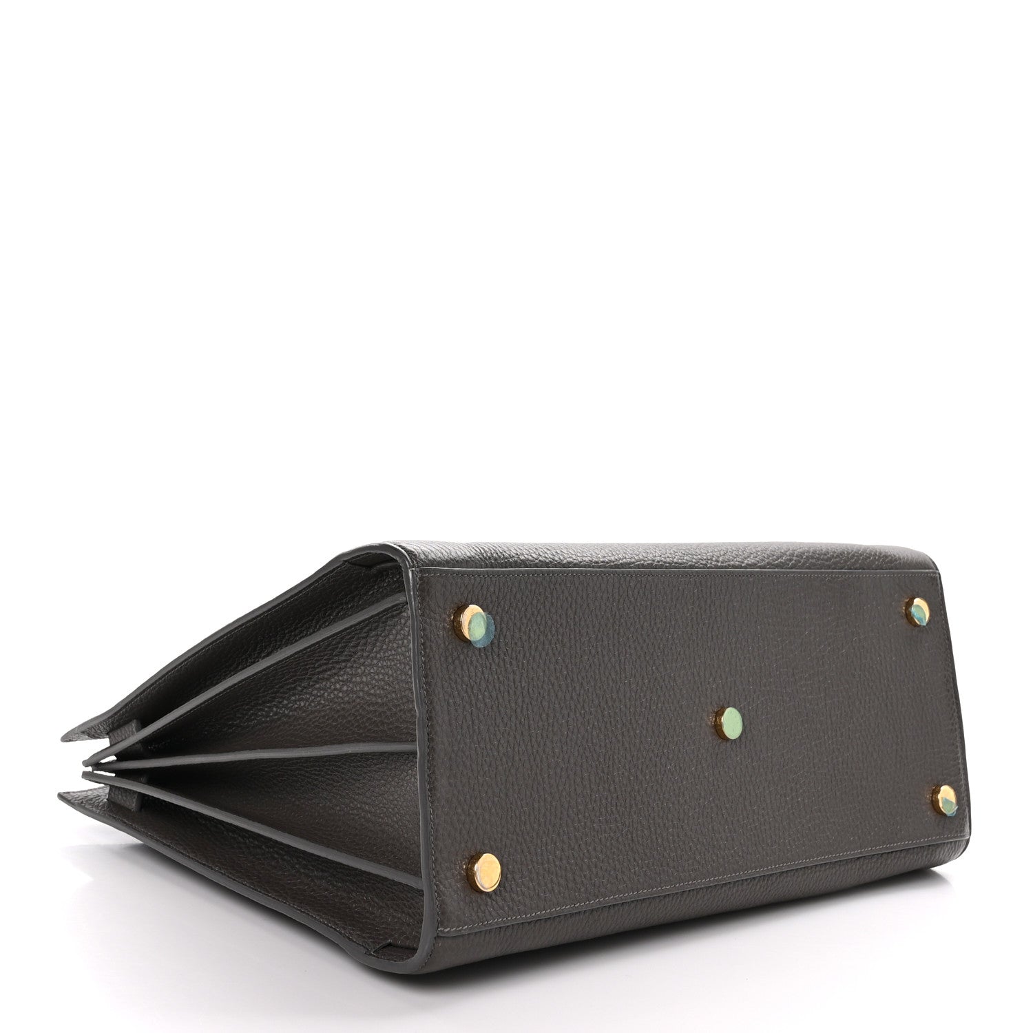 Saint Laurent Grained Calfskin Large Sac de Jour Carryall Earth 4 of 10