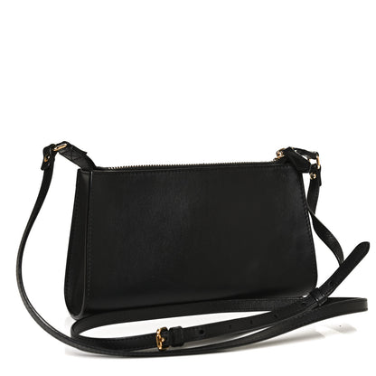 Fendi Vitello Baltico Mini Pouch Crossbody Pouch Black 3 of 12