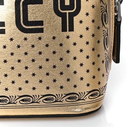 Gucci X SEGA Calfskin GUCCY Stars Mini Dome Shoulder Bag Gold 12 of 14