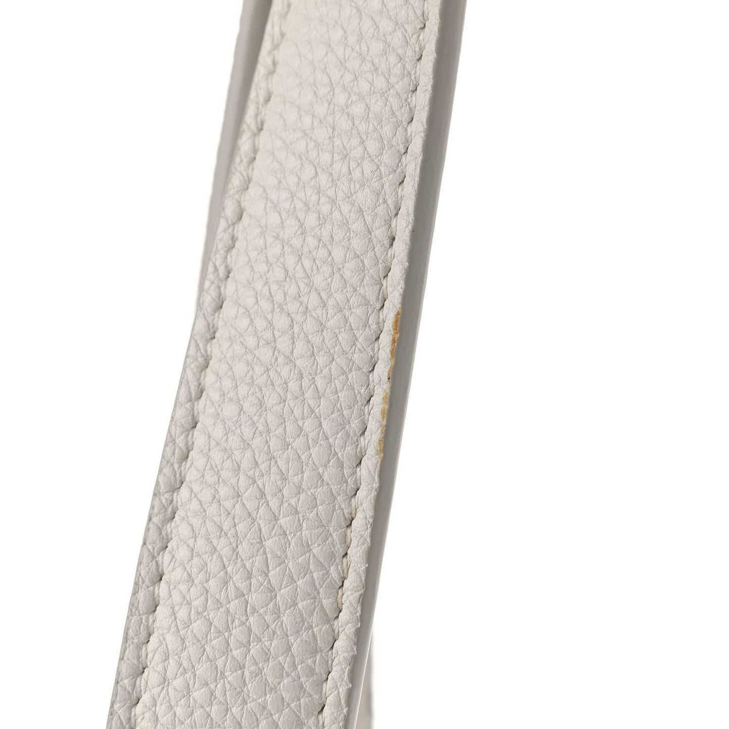 Baby Grained Calfskin Small Tri-Fold Bag White