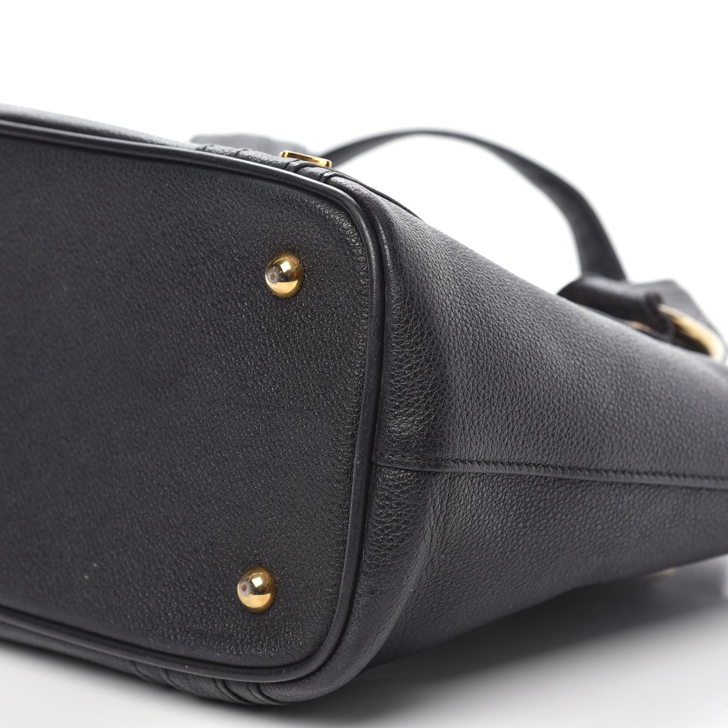 MCM Grained Calfskin Mini Tote Black 11 of 15