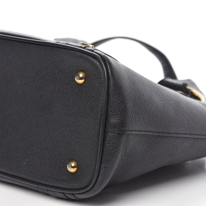 MCM Grained Calfskin Mini Tote Black 11 of 15