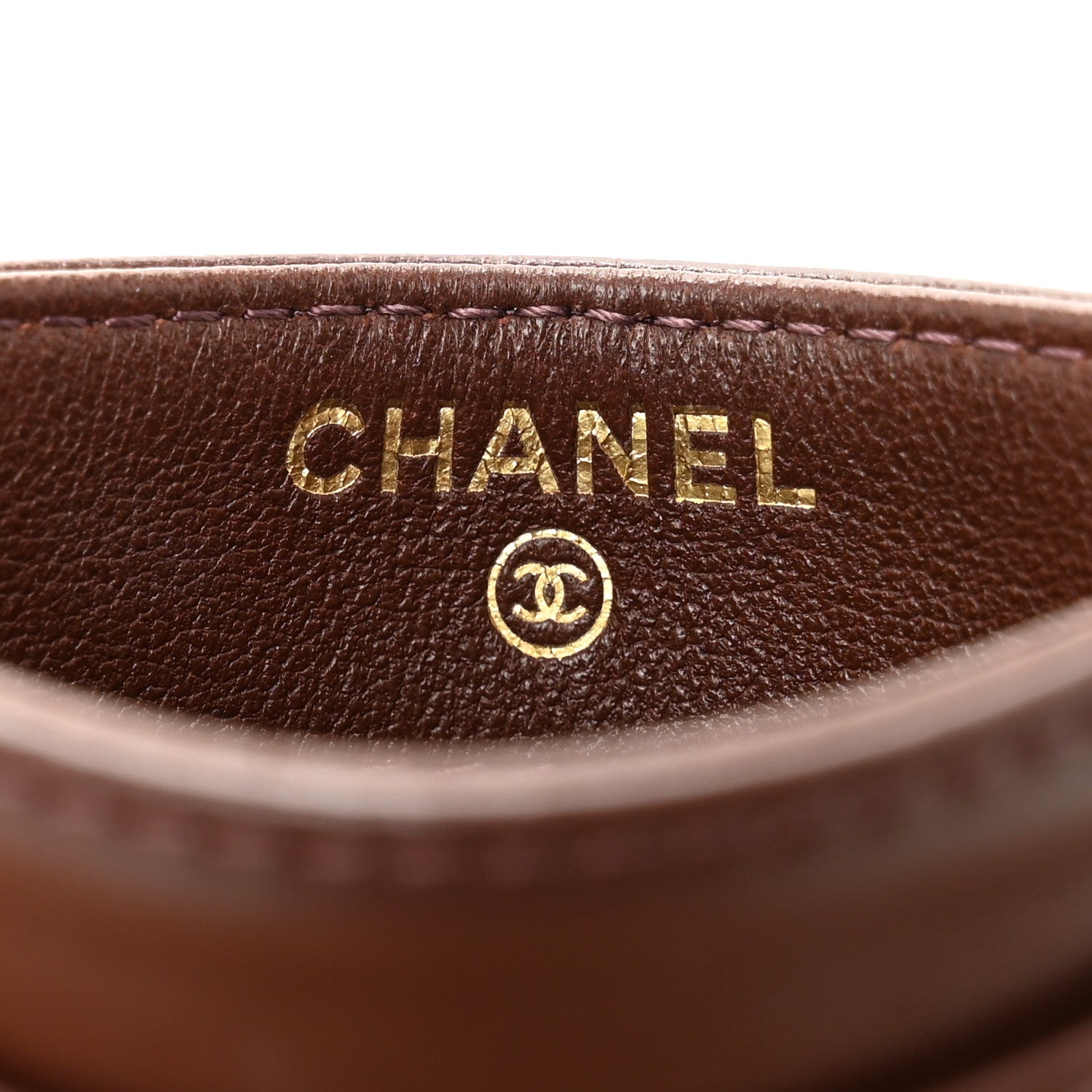 Chanel Lambskin Quilted Card Holder Dark Brown 6 of 8