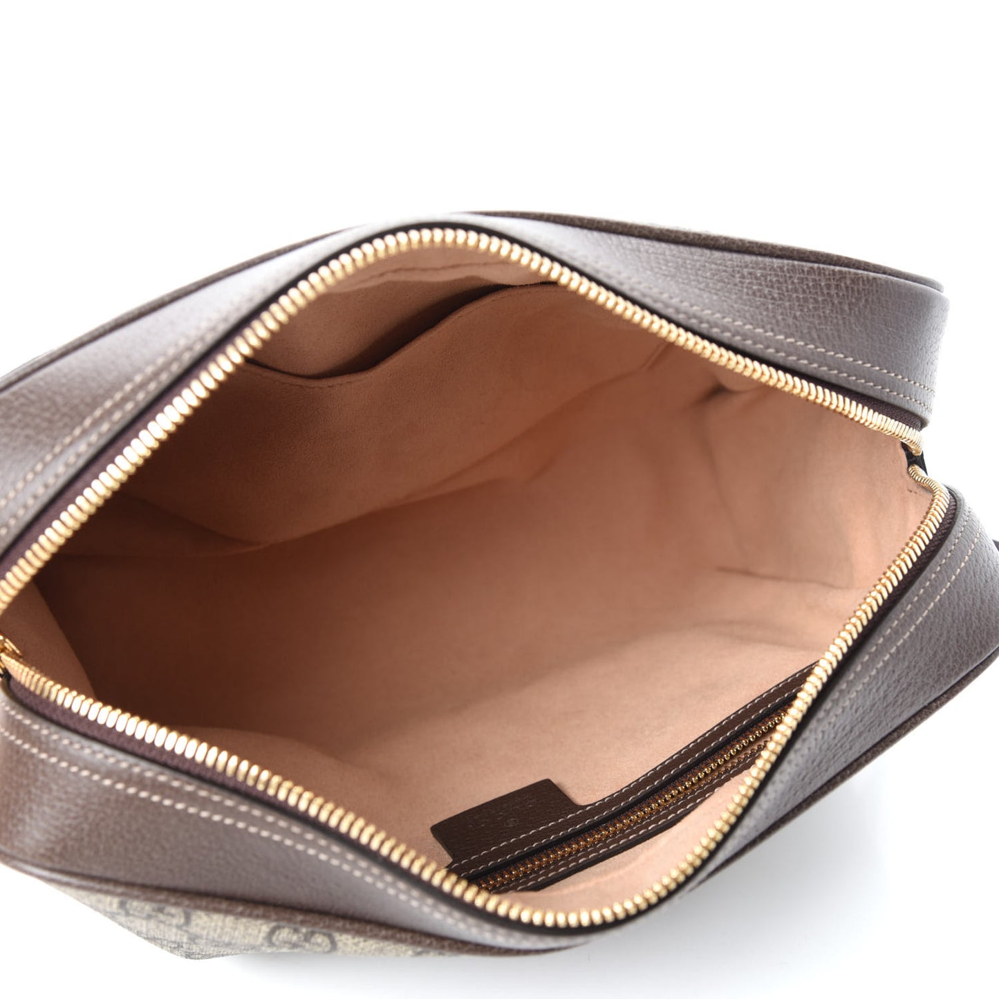 GG Supreme Monogram Web Small Ophidia Shoulder Bag Brown